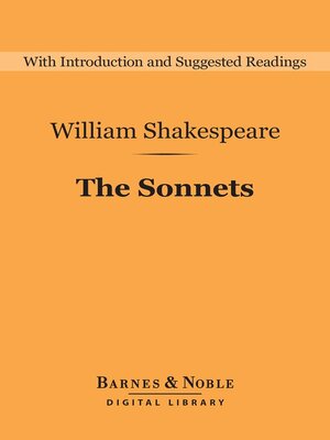 cover image of The Sonnets (Barnes & Noble Digital Library)